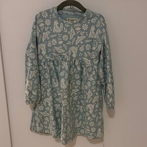 Tucker + Tate Blue Floral Long Sleeve Dress